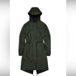 RAINS- fishtail parka style raincoat